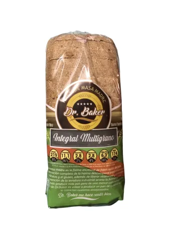 Dr Baker Pan Molde Masa Madre Integral Multigrano o Blanco 725 GRAMOS