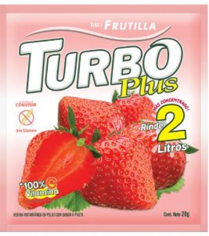 Turbo sobre frutilla 20 grs