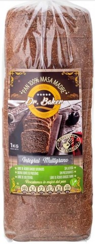 Pan Dr Baker Masa Madre Multigrano Vegano 1000 grs