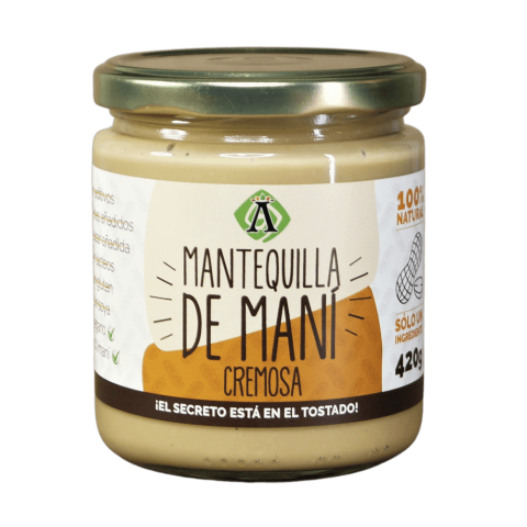 Ambrosia mantequilla de mani cremosa 420 gr