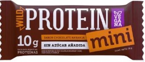 WILD FOODS barra proteina Mini Chocolate Naranja 30 grs