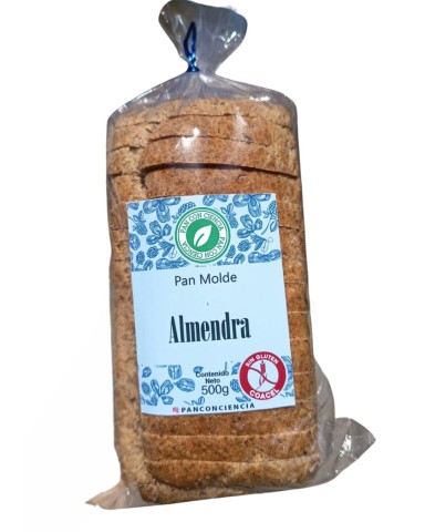 Pan con ciencia molde sin gluten Almendra 500 grs