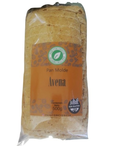 Pan con ciencia molde sin gluten Avena 500 grs